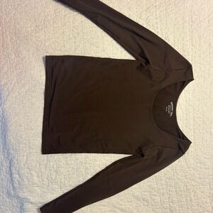 Aeropostale Brown Long Sleeve Tee